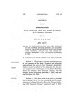 Making an Appropriation for the Part Payment of the Expense for the Support and Maintenance of the State Detention Home for Women with Venereal Disease from the Period Beginning December 1, 1924, and Ending November 30, 1926