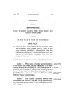 To Provide for the Diversion of Waters from Molas Creek into Lower Molas Lake in Sane Juan County, Colorado, and Provide for the Use of Said Lake for Spawning Beds and Making an Appropriation to Carry Out the Purposes of This Act