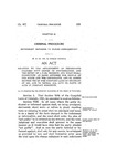 Relating to the Arraignment of Defendants Charged with Crimes or Misdemeanors, and the Entry of a Plea Thereon, and What Shall Constitute an Issue between the People of the State and the Defendants, and to Amend Section 7096 of the Compiled Laws of Colorado of 1921, and to Repeal All Acts or Parts of Acts in Conflict Herewith