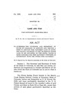 To Authorize the Governor and Secretary of State of Colorado to Execute and Deliver a Deed to Certain Fish Hatchery Land in Gunnison County, Colorado, in Lieu of Certain Other Land to Be Conveyed to the State, which is More Suitable for Fish Hatchery Purposes, in Connection with the Pitkin Fish Hatchery.