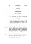 To Provide for the Payment of a Part of the Expenses of Maintenance and Support of the Colorado State Hospital and making an Appropriation Therefor.