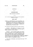 Making an Appropriation for the Support and Maintenance of the System of Free Traveling Libraries of the State of Colorado and to Amend Section 1 of Chapter 71, Session Laws of Colorado, 1911, and to Repeal Chapter 131, Session Laws of Colorado, 1909.