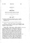 Relating to Irrigation Districts and to Amend Sections 2074 and 2086 of the Compiled Laws of Colorado, 1921.