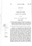 Concerning the Charter of the City of Central, and to Repeal Sections 2 and 3 of Chapter 142, Session Laws of Colorado, 1909, and All Other Acts and Parts of Acts in Conflict Herewith.