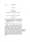 Making an Approgriation for a Part of the Support and Maintenance of the Adams State Normal School at Alamosa, Colorado, for the Period Beginning December 1, 1926, and Ending November 30, 1928.