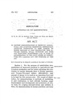 To Provide Demonstration in Improved Agricultural and Livestock Production, Distribution, Adjusting Production to Meet Market Demands, Methods of Pest Eradication, High Altitude Farming, Human Nutrition and Home and Community Improvement and to Make an Appropriation to the State Board of Agriculture for Carrying Out the Purposes of this Act.