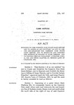 Relating to the Cameron Pass State Game Refuge and to Amend an Act Entitled 