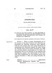 To Provide for the Payment of the Expenses of Maintenance, Support and Improvement of the Colorado State Penitentiary and Making Appropriation Therefor.