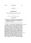 To Provide for the Payment of the Expenses and Maintenance, Support and Improvement of the Colorado State Reformatory and Making Appropriation Therefor.
