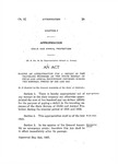 Making an Appropriation for a Deficit in the State Traveling Expenses of the State Bureau of Child and Animal Protection Incurred During the Biennial Period of 1925 and 1926.