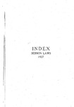 Index: Session Laws 1927