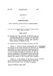 To Provide for the Payment of Certificates of Indebtedness Issued in Payment of Expenses for Maintenance and Support of the Colorado State Hospital During the Biennial Period Ending November 30, 1926.