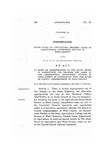 To Make an Appropriation to the State Board of Agriculture for Draining the Lands of the Agricultural Experiment Station in Weld County in Cooperation with the Board of County Commissioners of Weld County.