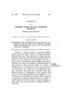 Concerning the Western State College at Gunnison, Colorado, and the Control, Management and Disposition of the Real Estate and Property Thereof.