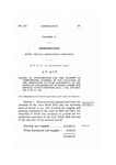 Making an Appropriation for the Payment of Indebtedness Incurred in the Operation of the Certificate of Title Department of the Office of the Secretary of State, During the Biennial Period beginning July 1, 1929, and Ending June 30, 1931.