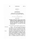 Relating to the State Board of Land Commissioners and Making an Appropriation for the Protection of Water Rights Acquired by the State or Upon Which the State has a Lien, and for the Payment of Insurance Upon Buildings Acquried by the State or Upon Which the State has a Mortgage, Trust Deed or Other Lien.