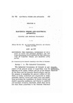 Empowering the Industrial Commission of Colorado to Make and Enforce Minimum and Uniform Standards with Respect to the Installation of Electric Wiring and Electric Apparatus.