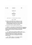 Relating to the Issuance of Licenses to Marry and Regulating the Same, and Repealing Sections 5551, 5552, 5553, 5557, 5558 and 5561 of the Compiled Laws of Colorado, 1921, and Chapter 114 of the Session Laws of 1931 and All Acts and Parts of Acts in Conflict Herewith.