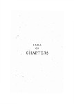 Table of Chapters