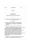 To Provide for the Payment of the Expenses of Maintenance and Support of the Colorado State Hospital and Making Appropriation Therefor.