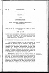 Making an Emergency Deficiency Appropriation for the Payment of the Construction of a Heating Plant for the State Teaches College at Greeley, Colorado.