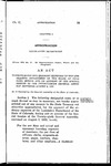 To Provide for the Ordinary Expenses of the Legislative Department of the State of Colorado, During and on Account of the Special Session of the Twenty-Ninth General Assembly Convened August 2, 1933.