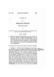 To Enable Irrigation Districts of the State to Fund or Refund Their Indebtedness, and to Provide for Its Payment by the Annual Levy and Collection of Ad Valorem Taxes Against the Taxable Property Thereof or Otherwise and Repealing All Laws of Colorado in Conflict Herewith.