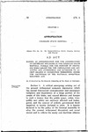 Making an Appropriation for the Construction of Necessary Buildings at the Colorado State Hospital, Pueblo, for the Purpose of Providing Work Relief for the Unemployed and Destitute, and Authorizing the Governor to Accept Grants in Connection Therewith, Under the Provisions of the National Industrial Recovery Act.