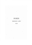 Index - Session Laws - 1933