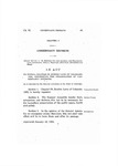 To Repeal Chapters 69, Session Laws of Colorado, 1925, Concerning the Organization of Conservancy Districts.