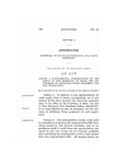 Making a Supplemental Appropriation to the Office of the Secretary of State, for the Purchase of Additional Filing Equipment for Said Department