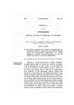 To Provide a Method of Claiming Exemptions to Property Exempt from Levy or Seizure Under Writs of Attachment, Execution or Other Orders of Count; and Repealing All Acts or Parts of Acts in Conflict Herewith