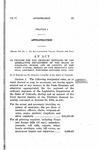 To Provide for the Ordinary Expenses of the Legislative Department of the State of Colorado, During and on Account of the First Special Session of the Thirtieth General Assembly, Convened October 30th, 1935.