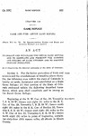 To Create and Establish the Beuck Game Refuge and to Regulate and Prohibit the Hunting and Killing of Game Therein and to Provide Certain Penalties.