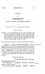 Making an Appropriation to the Bureau of Plant and Insect Control, for the Expenses and Maintenance Thereof, and for the Payment of the Salaries of Its Employes, During the Biennial Fiscal Period Beginning July 1, 1937, and Ending June 30, 1939.