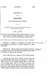 Relating to Residence Qualification of Electors and to Amend Sections 12 and 30, Chapter 59, 1935 Colorado Statutes Annotated.