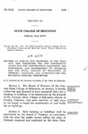 Levying an Annual Tax Beginning in the Year 1937, and Continuing for Ten Consecutive Years for the Construction, Equipment and Furnishing, and Maintenance of Buildings for the State College of Education, at Greeley, Colorado, and Appropriating the Revenues Derived Therefrom.