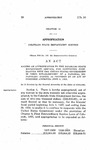 Making an Appropriation to the Colorado State Employment Service, for Continuing Cooperation with the United States Government in Their Establishment of a National Employment System, as Provided by an Act of Congress Approved June 6, 1933.