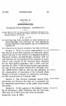 To Provide for the Payment of the Expenses of Maintenance and Support of the Colorado State Hospital and Making an Appropriation Therefor.