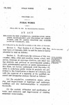 Relating to the Acquisition, Construction, Operation, Maintenance and Financing of Public Works, and to Amend Chapter 180, Session Laws of Colorado, 1935.