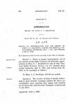 Making an Appropriation for the Relief of Mary C. C. Bradford, During the Biennial Fiscal Period Beginning July 1, 1937, and Ending June 30, 1939.