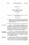 To Provide for the Dissolution of Domestic Water Works Districts Established Under the Provisions of Chapter 163, Session Laws of Colorado, 1913.