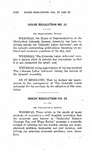 House Resolution No. 21