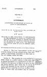 Relating to the Appointment by Non-Residents of the Secretary of State as Attorney for Service of Civil Process in Actions Growing out of Operation of Motor Vehicles on Public Highways in This State, and Repealing All Acts or Parts of Acts in Conflict Herewith.