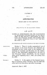 Making an Appropriation for the Maintenance of Department Headquarters of the Grand Army of the Republic, Department of Colorado and Wyoming, During the Biennial Fiscal Period, Beginning July 1, 1937 and Ending June 30, 1939.