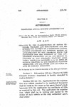 Relating to the Classification of Motor Vehicles, Trailers and Semi-Trailers and Requiring the Payment of a Graduated Annual Specific Ownership Tax Thereon; Making an Appropriation to the Colorado State Tax Commission for the Purposes of This Act; Amending Sub-Section 108 (a), and Section 93, Chapter 16, 1935 Colorado Statutes Annotated; Repealing Section 14 to 19, Both Inclusive, Chapter 16, 1935 Colorado Statutes Annotated, and All Other Acts or Parts of Acts in Conflict Herewith.