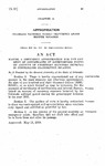 Making a Deficiency Appropriation for the Patment of Certificates of Indebtedness Issued on Account of Necessary Expenses Incurred in Controlling Grasshopper Invasion.