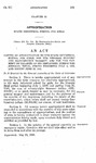 Making an Appropriation to the State Industrial School for Girls, for the General Support and Maintenance Thereof, and for the Payment of Salaries of its Employees, During the Biennial Fiscal Period Beginning July 1, 1939, and Ending June 30, 1941.