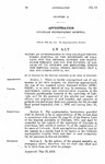 Making an Appropriation to the Colorado Psychopathic Hospital of the University of Colorado, for the General Support and Maintenance Thereof, and for the Payment of Salaries of its Officers and Employees, During the Biennial Fiscal Period Beginning July 1, 1939, and Ending June 30, 1941.