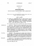 To Make an Appropriation to the State Board of Agriculture for the State Seed Laboratory of the Agricultural Experiment Station, During the Biennial Fiscal Period Beginning July 1, 1939, and Ending June 30, 1941.